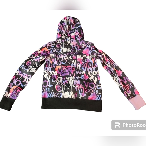 Volcom Womens small graffiti zip hoodie - Picture 2 of 8